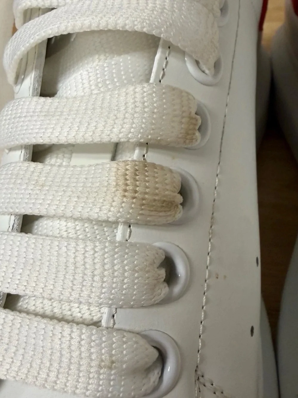 Alexander Mcqueen White / Red Oversized Sneakers EU 39.5 E / US M 6.5 US W 9.5